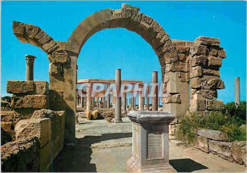  Modern Postcard Leptis magna (Libya) the market