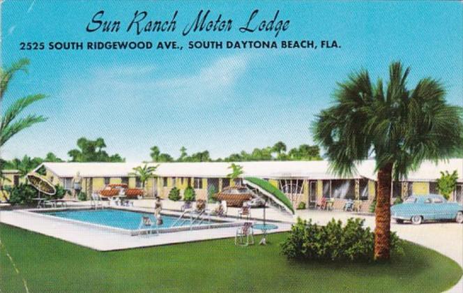 Florida Daytona Sun Ranch Motor Lodge 1961