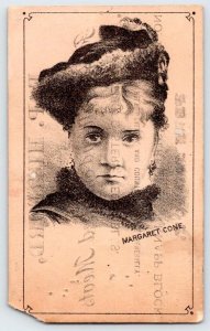 1880's OYSTERS FISH SALT SMOKED MEATS*PENN YAN NY*HURFORD*MARGARET CONE ACTRESS