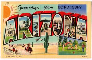 Large Letter, ARIZONA