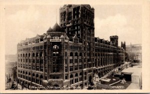 Vtg Montreal Quebec Canada Windsor Street Station Train Railway RPPC Postcard