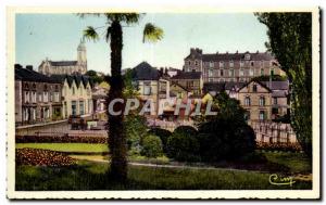 Old Postcard Cholet College St. Mary Church I taken Gardens