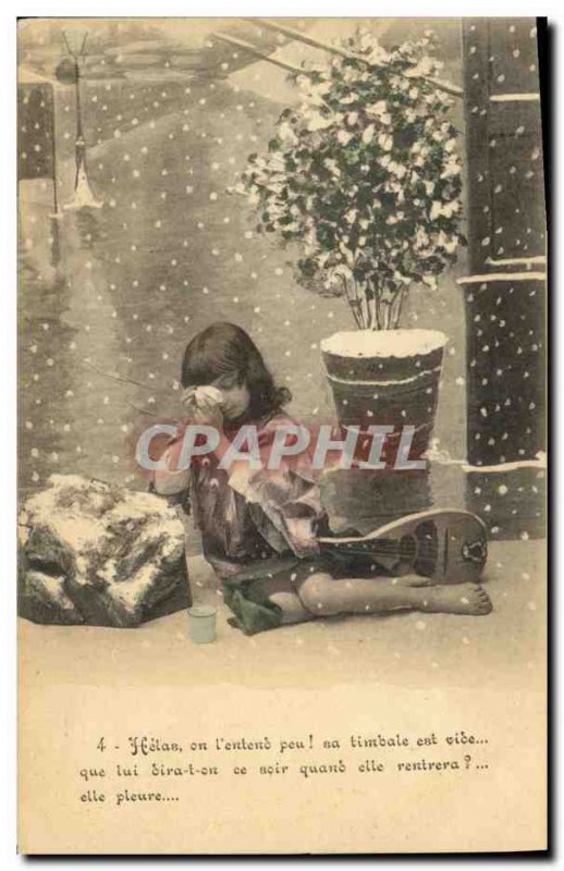 Old Postcard Fun Children beggar The Pantheon Paris