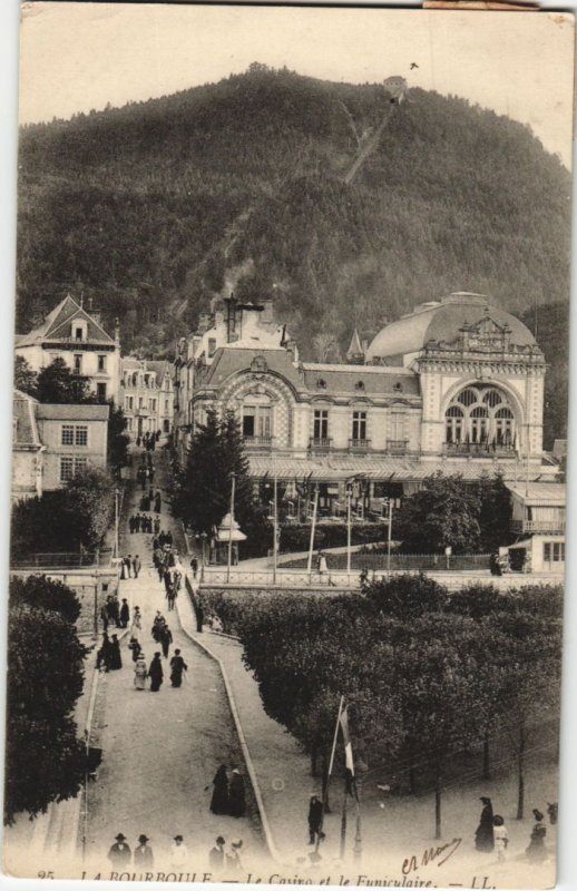 CPA La Bourboule Le Casino et le Funiculaire (1234570)