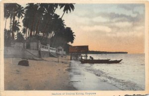 SINGAPORE c1915 Postcard Seashore of Tanjong Katong