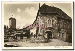 Old Postcard Eisenach Wartburg Eingang