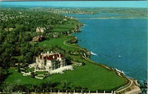 Postcard AERIAL VIEW SCENE Newport Rhode Island RI AN3781