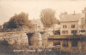 Orland Maine Bridge Scenic View Real Photo Vintage Postcard AA72127