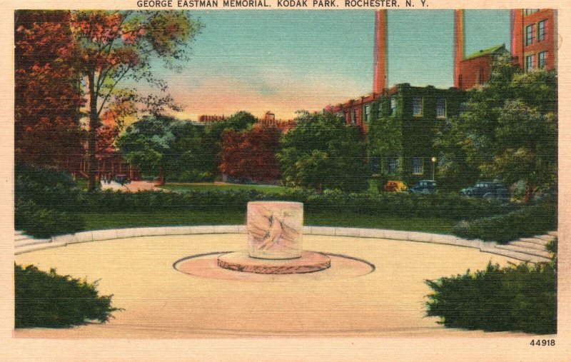 Vintage Postcard 1920's View of George Eastman Memorial Kodak Park Rochester NY