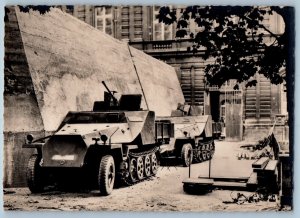 Paris France Postcard Armoured Motor Car Before the Senate c1940's RPPC Photo