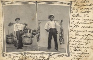 brazil, RIO DE JANEIRO, Vendedores Ambulantes, Street Sellers (1900s) Postcard