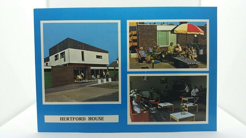 Vintage Postcard Hertford House Disabled Holiday Hotel Clacton on Sea Essex