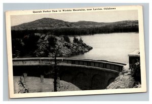 Vintage 1940's Photo Postcard Quanah Parker Dam Wichita Mountains Lawton OK