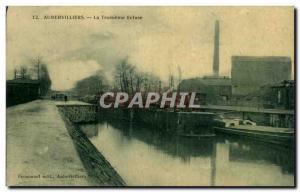 Old Postcard Aubervilliers The Third Lock