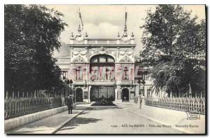 Old Postcard Aix les Bains Villa Nova Entree Flowers