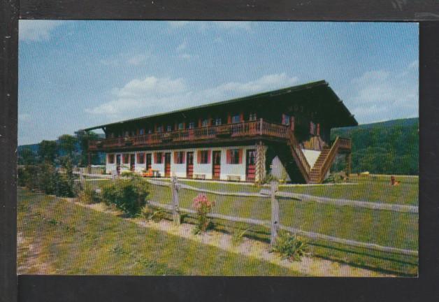 Berkshire Chalet Motel,Restaurant,Barrington,MA Postcard 