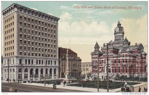 WINNIPEG , Manitoba , Canada , 00-10s : City Hall & Union Bank