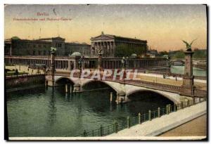Postcard Old National Gallery Berlin und Friedrichsbrücke