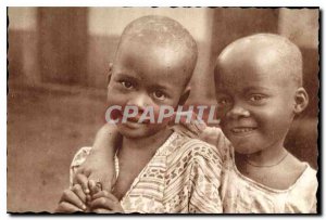 Old Postcard Cameroon ads orphan twins gathered by the Mission Omvan