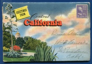 Central California ca Lake Tahoe Emerald Bay Norden EL Capitan postcard folder