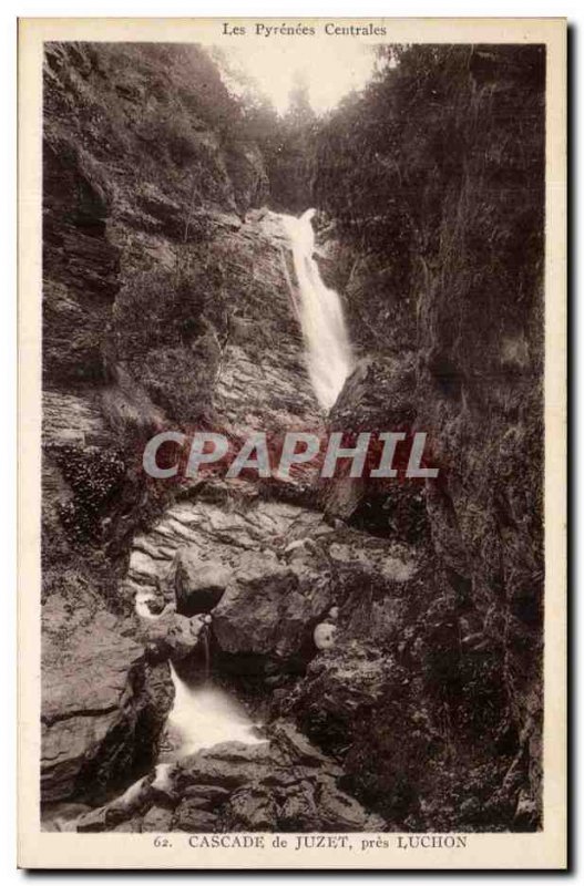 Luchon Old Postcard Waterfall of Juzet near Luchon