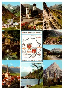 Postcard Switzerland Three Pass Ride Arlbergpass Flexenpass Fernpass