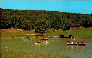 Postcard BOAT SCENE Mercersburg Pennsylvania PA AM8008