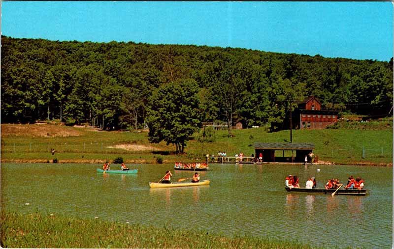 Postcard BOAT SCENE Mercersburg Pennsylvania PA AM8008
