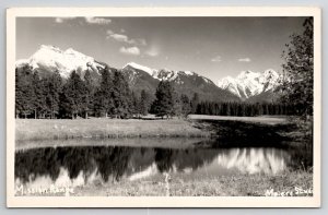 Montana RPPC Mission Range Meiers Studio c1940s Photo Postcard V24