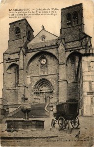 CPA La CHAISE-DIEU La facade de l'Église de sytie gothique in du XIVs (203044)