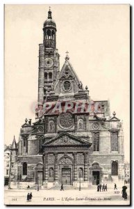 Paris Carte Postale Ancienne Eglise Saint Etienne du Mont