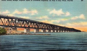 Florida Keys Bahia Honda Bridge Highest Span Of Overseas Highway On Way To Ke...