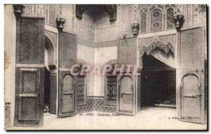 Old Postcard Fez Morocco Interior Interior Arabic