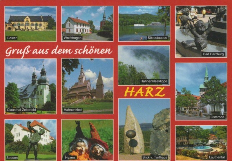 Germany Postcard - Gruss Aus Dem Schonen Harz  - Bad Harzburg  RR9922