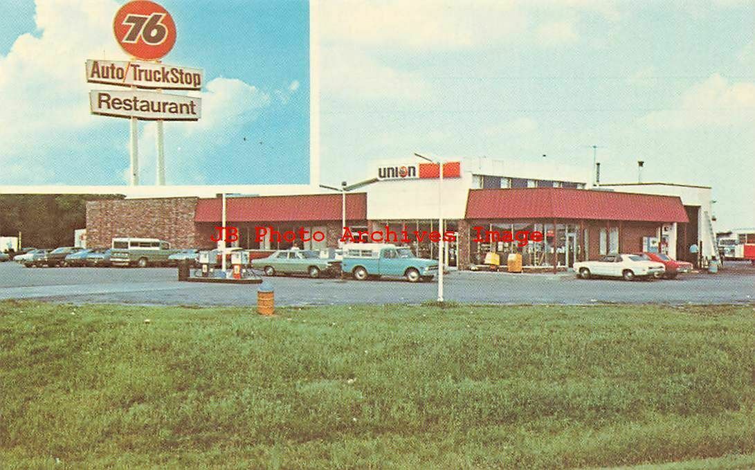 IN, Hamburg, Indiana, Union 76 Truck Stop Gas Station, Restaurant, 70s ...