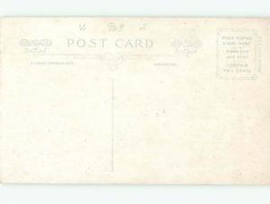 Pre-Linen Slight Risque Interest PRETTY GIRL USING ANTIQUE WATER PUMP AB7570