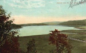 Vintage Postcard 1910's Reservoir Near Mount Tom Holyoke Massachusetts SNC Pub.
