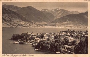 ZELL am SEE SALZBURG AUSTRIA DIE HOHEN TAUERN~TOTALANSICHT~1920 PHOTO POSTCARD