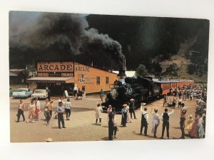 Denver & Rio Grande Narrow Gauge Passenger Train Postcard Silverton Arcade