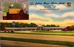Tennessee Columbia Julian Mays' Motor Lodge