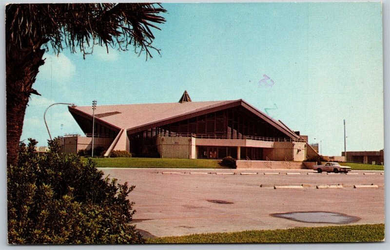 Vtg Jacksonville Beach Florida FL Community Center 1980s View Chrome Postcard