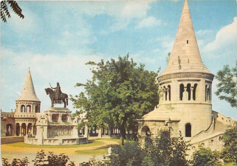 BR5277 Fishermans Bastion with the Statue of S Stephan Budapest  hungary