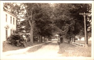 Real Photo Postcard Dirt Road in Haverhill, New Hampshire