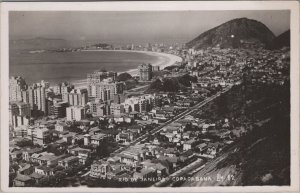 RPPC Postcard Rio de Janeiro Copacabana Brazil