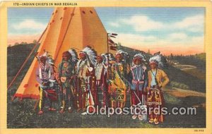 Indian Chiefs in War Regalia Unused 