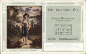 Poughkeepsie NY Elsinore Co Advertising Image Poem & Calendar Postcard #9