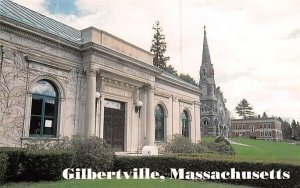 Public Library, Trinitarian Congregational Church in Gilbertville, Massachusetts