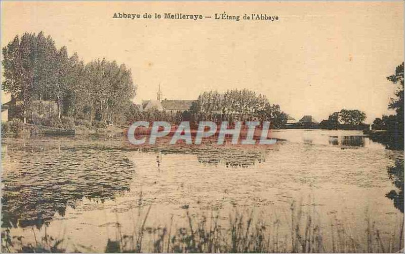 'Postcard Abbey of L''Etang Meilleraye Abbey'