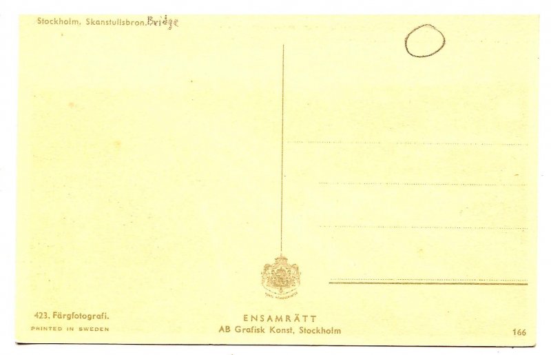 Sweden - Stockholm. Skanstullsbron  (Bridge)