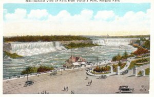 Vintage Postcard 1920's General View Falls From Victoria Park Niagara Falls NY